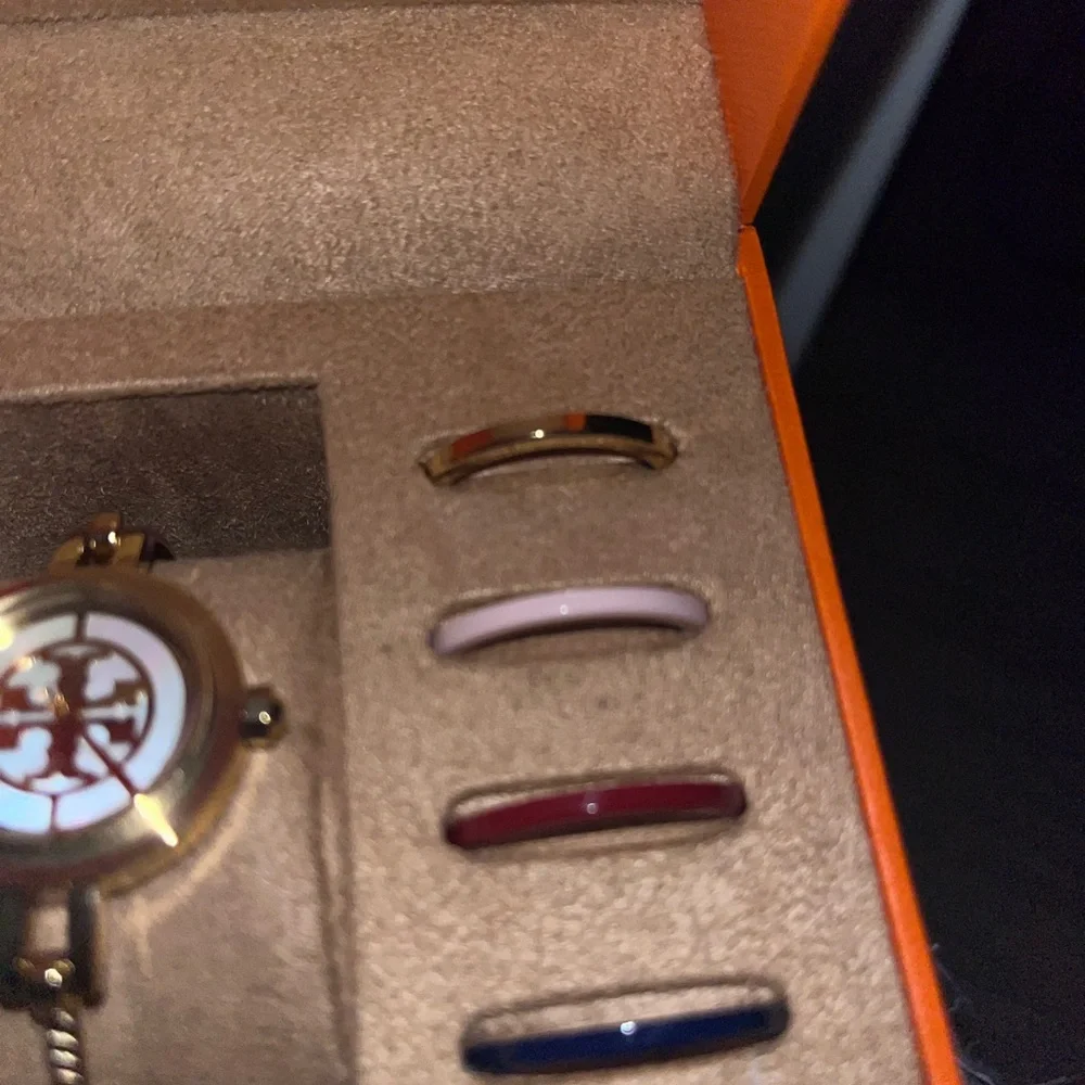 Tory Burch Gold Watch Set with Interchangeable Bands - Picture 4 of 5